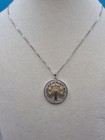 925 Tree Of Life Sterling Silver Pendant Charm 18  Box Chain Necklace Gold Plate