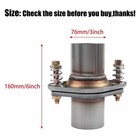 Exhaust Muffler Flange Pipe Repair Spherical Joint Semi Fit Kit 3  Id To 3  Od