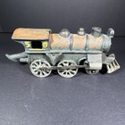 Vintage Cast Iron Steam Engine Train Locomotive Coal Passenger Car Mcm Repro