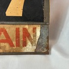 Vtg Used Car Dealership Price Point Metal Sign Interchangable Card Stock