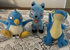 Vtg  Mcdonald s Happy Meal Blue   Red Neopets Small Plush Stuffed Animal Toy Lot