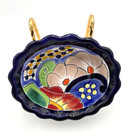 Mexican Talavera Salsa Bowl trinket Dish  Hand-painted Pottery  Lead Free  5 5 