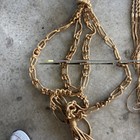 3 Vintage 48    Boho Macrame Plant Hanger Wooden Beads