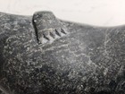 Vintage Large Heavy Canada Eskimo Art Inuit Stone Seal Carving Signed 