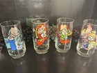 Vintage  1980s The Chipmunks Glasses Set Of 4 Alvin  Simon  Theodore  Chipettes 