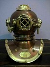 Brass Diving Divers Helmet Antique U s Navy Mark V Vintage Maritime Collectible