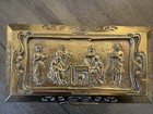 Brass Antique Jewelry Trinket Casket Box 