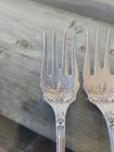 1847 Rogers Bros  Silver Plate Charter Oak Pattern 4 Salad Forks