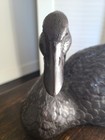 Antique 1920 s Patinated Bronze Sculpture Statue Of A Seated Duck