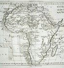 C 1780 Bonne Map Africa Egypt Nubia Ethiopia Madagascar Angola Zanzibar Guinea