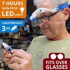 Vision Aid Magnifying Headset For Hobbies  Crafts  Close Work - Usb Rechargeable