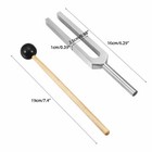 528hz Aluminum Medical Tuning Fork Chakra Hammer Ball Diagnostic   Mallet Set