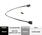 5v 3pin Argb Adapter Cable For Corsair 4pin Rgb Fan Led Hub   Lighting Node Core