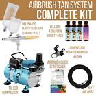 Belloccio Airbrush Sunless Tanning System Kit 4 Simple Tan Solutions Compressor
