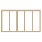 Paintable Board   Batten Wall Panel Kit premade Wainscoting chair Rail easy Inst