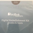 Story Book Creator Plus  Digital Embellishment Kit - Doodles   Swirls  Cd