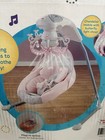 Rare Vtg Fisher Price Pink Rose Chandelier Cradle   Swing Tested Working In Box