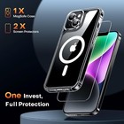 Case Shockproof Mag Cover   Screen Protector For Iphone 16 15 14 13 12 Pro Max