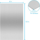 430 Stainless Steel Metal Plates  12  X 6  Inch  Suitable For Magnetic Installat