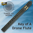 Native American Style Drone Flute  432hz Double Chamber Drone Flute
