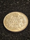 1936 Canada 10 Cents  80 Silver Dime Circulated Coin Km  23a Asw  060