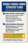 Double Double Bonus Basic Video Poker Strategy Cards  2  Laminated Casino Guide