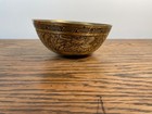 Antique Brass 19th C Chinese Oriental Dragon Engraved Bowl Export Marks To Base 
