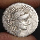 Barbarian Warrior Denarius 118bc Ancient Roman Republic Silver Coin Ahenobarbus