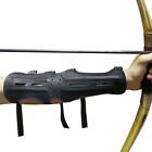 Archery Leather Arm Guard Long 4straps Forearm Protective Gear Hunting Arrow Bow