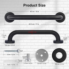 Bathroom Grab Bar 16 In Non-slip 201 Stainless Steel Bathroom Safety Grab Bar