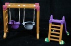 Vintage Fisher Price Loving Family Swing Set   Slide Playground  r 
