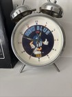 Rare M m Cool Blue Wind Up Alarm Clock 