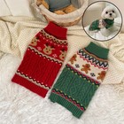 Pet Dog Knitted Hoodie Sweater Christmas Jumper Coat Warm Clothes Puppy Apparel 