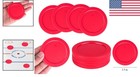 Red Durable Air Hockey Pucks 2 5-inch - Perfect For Game Table Replacement