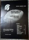1935 Marquette At Michigan State Football Program - Excellent- Nm - Very Rare 