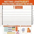 Electric Poultry Netting Fence 59 1  h X 65 6 l For Chicken Goats Ranch