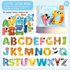 Preschool School Learning Toys Large Magnetic Animal Letters Abc Magnets