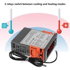 2x Digital Temperature Controller Stc-1000 Thermostat W  Ntc Sensor Ac 110v 220v