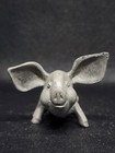 Vintage Hudson Pewter Pig  the Ham  Figurine Big Ears Miniature Hog  usa Signed