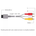 Audio Video Av Composite 3 Rca Cable For Nintendo Wii New Us Seller