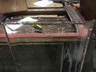 C1890-1900 Two Antique Beveled Glass Door Panels 42    X 14 5    X 3 8    - 1 5    Bevel