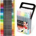 Dual Tip Markers For Kids  Washable Markers Set  Art Marker With Stand Portab   