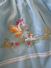 Vintage Blue Baby Mama Bird Lace Dress Baby Girls Size Medium
