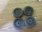 Vintage Tonka Ford Truck Set Of 4 Solid Rubber Tires For Parts
