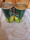 2 Diff Champale Straight Steel Collector Empty Beer Can Cans Up