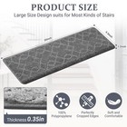 Yeerswag Bullnose Carpet Stair Treads Non Slip 15 Pack  Stair Carpet Treads Soft