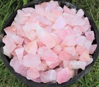 3 Lb Bulk Lot Natural Rough Rose Quartz Crystals  raw Reiki Love Stone Healing 