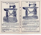 Original 1891 Singer Sewing Machine Brochure With Illustrations