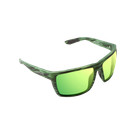 Bajio Stiltsville Green Stripe Matte   Mirror Glass Sunglasses