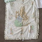 Vintage Peter Rabbit Beatrix Potter Baby Quilt 5pc Crib Set Duck Nursery